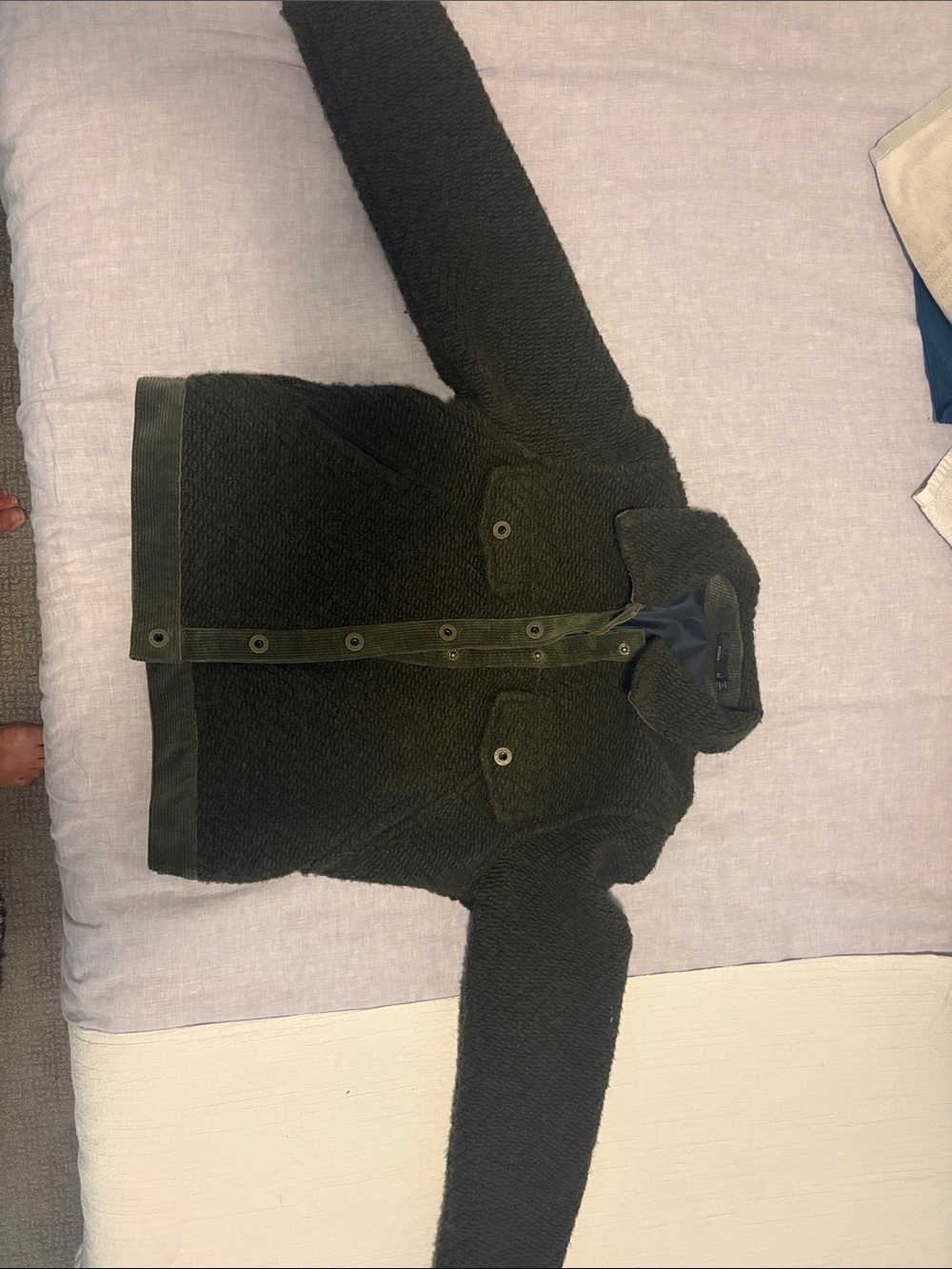 Women’s Olive Green prana Button-Front Jacket